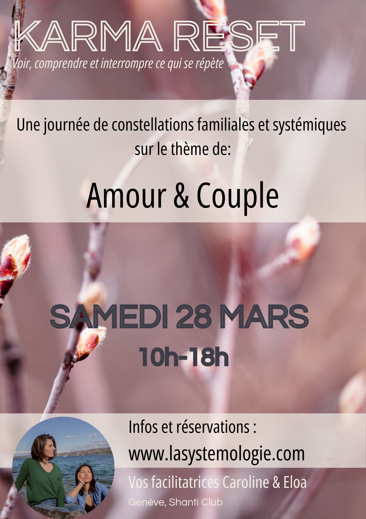 Flyer Karma Reset du 28 mars 2026, Amour et Couple